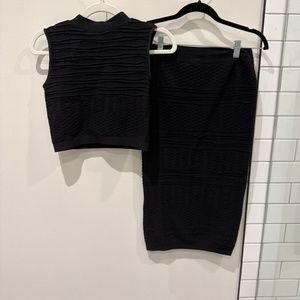 2 piece set black Marciano set